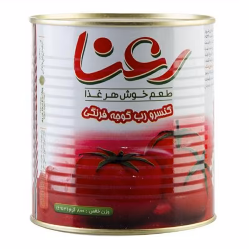 رب گوجه فرنگی آسان بازشو 800 گرمی رعنا
