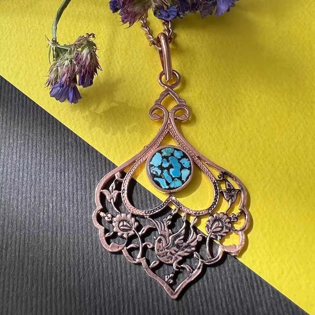 پلاک گل و مرغ