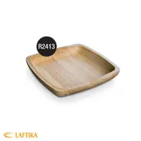 بشقاب گود چوبی مربع نارون متوسط R2413