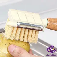 برس و پوست کن دسته چوبي WS 015