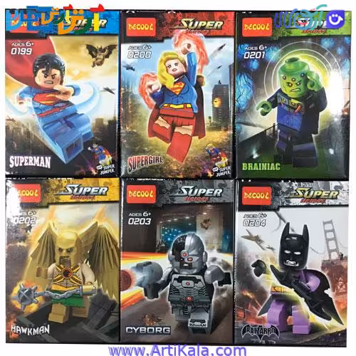 سری لگو قهرمانان مدل Decool Super heroes 0199-0204