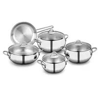 سرویس قابلمه استیل کرکماز Korkmaz A1800 Tombic