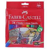 مداد رنگی 24 رنگ جعبه مقوایی کلاسیک فابرکاستل FABERCASTELL