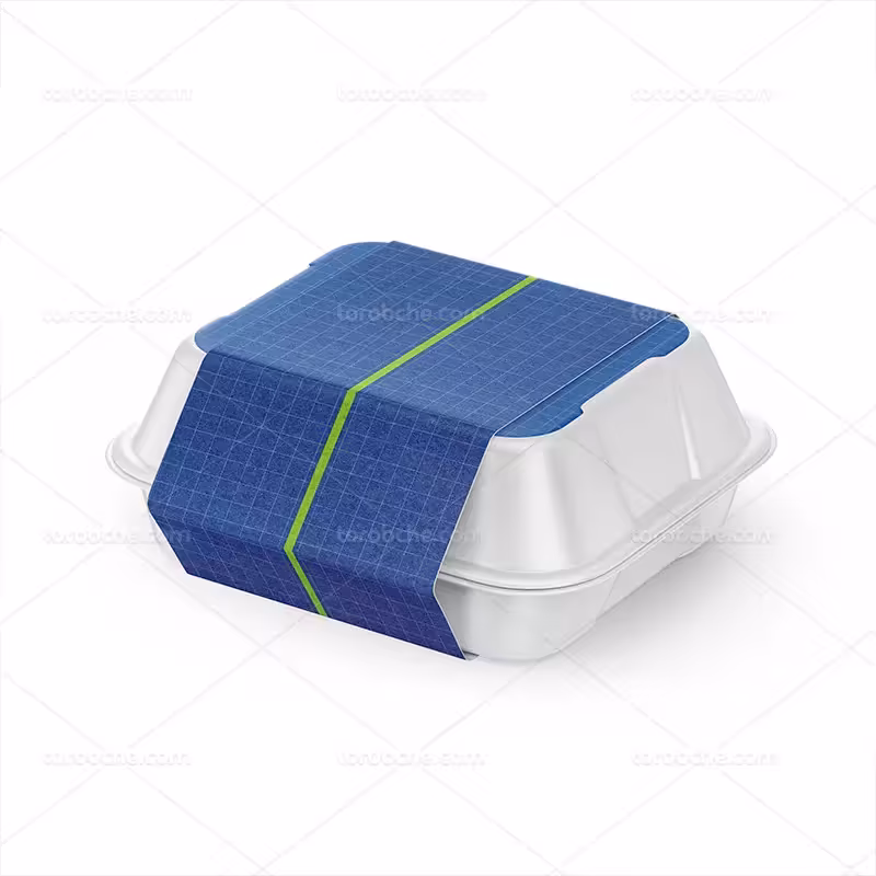 موکاپ لایه باز بسته بندی غذا PSD | گرافیک با طعم تربچه