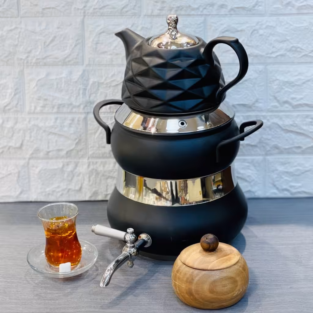 کتری قوری شیرداراستیل