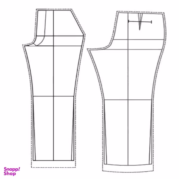 الگو خیاطی شلوار کودک متد مولر کد 5 سایز 2 تا 14 سال مجموعه 9 عددی