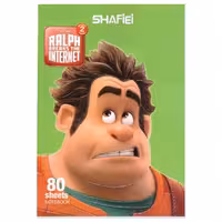 دفتر مشق 80 برگ شفیعی مدل رالف خرابکار کد 07