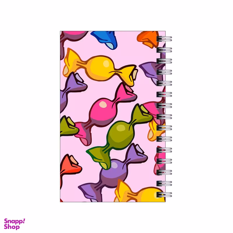 دفترچه یادداشت مدل to do list طرح پترن آبنبات های رنگی کد 7838910