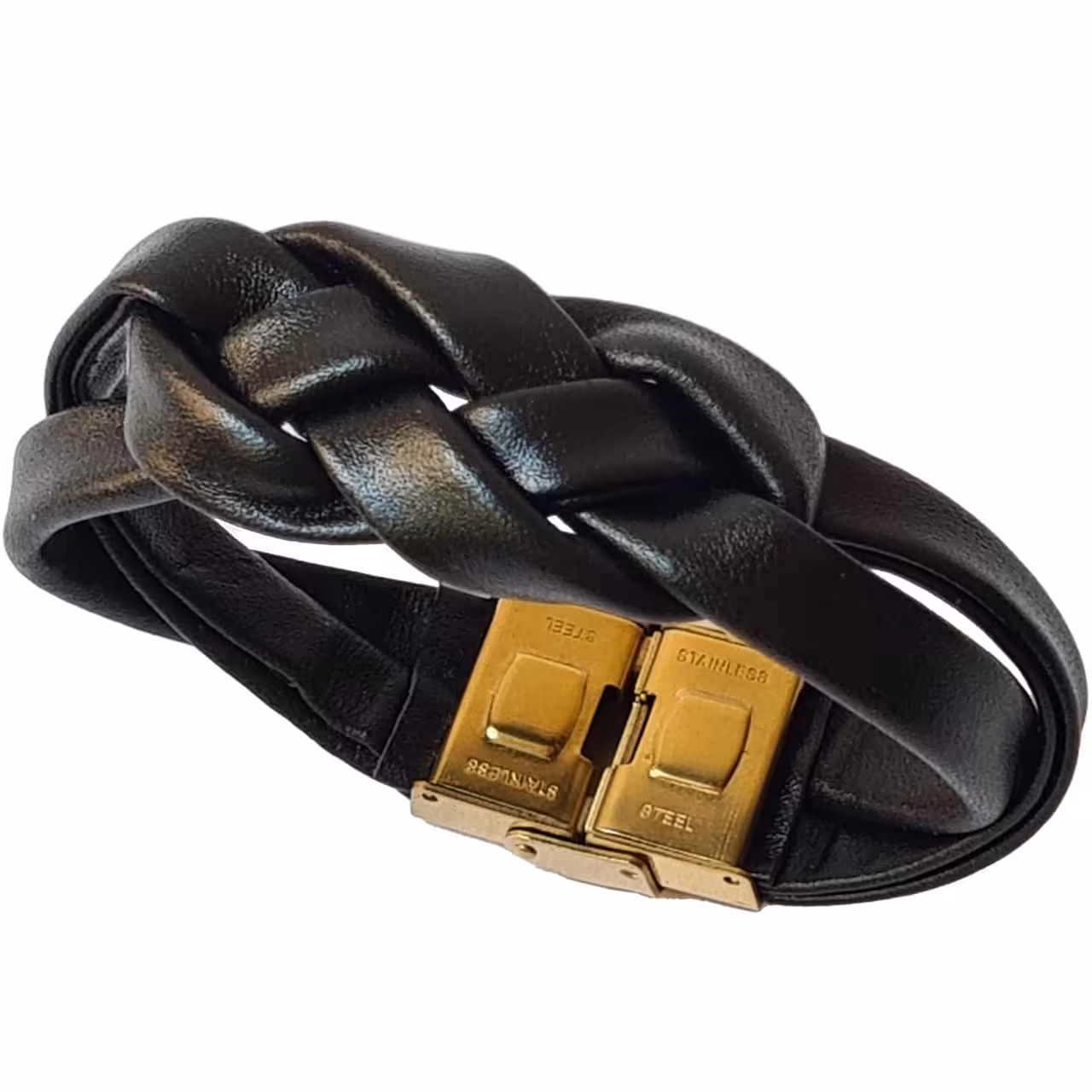 دستبند بافت چرمی همراه با قفل درجه یک در سایز و رنگ مختلف