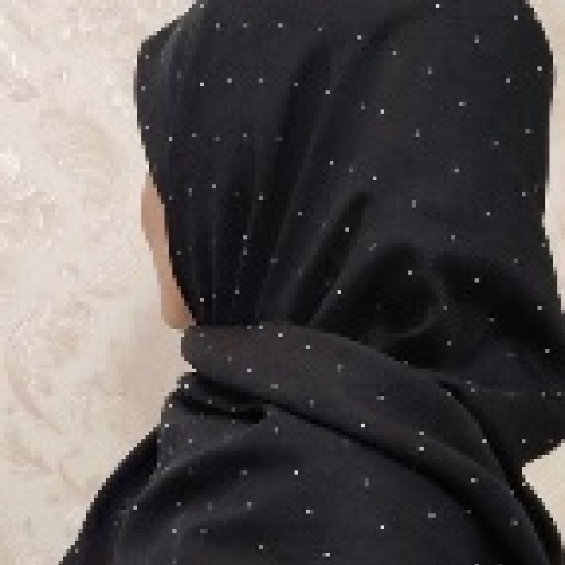 روسری نگین دار مشکی وال اسلپ بسیار خنک و سبک