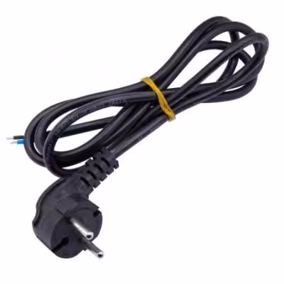 مجموعه 3 عددی کابل برق کامپیوتری تعمیری 1.5متری مشکی 2x1mm