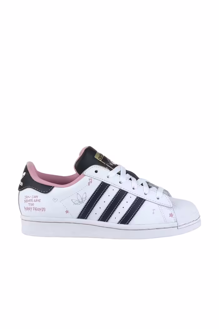 اسنیکر سفید دخترانه و پسرانه بچگانه كفش كتانى اسپرت مدل superstar x hello kitty adidas