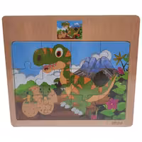 پازل چوبی 12 تکه دایناسور