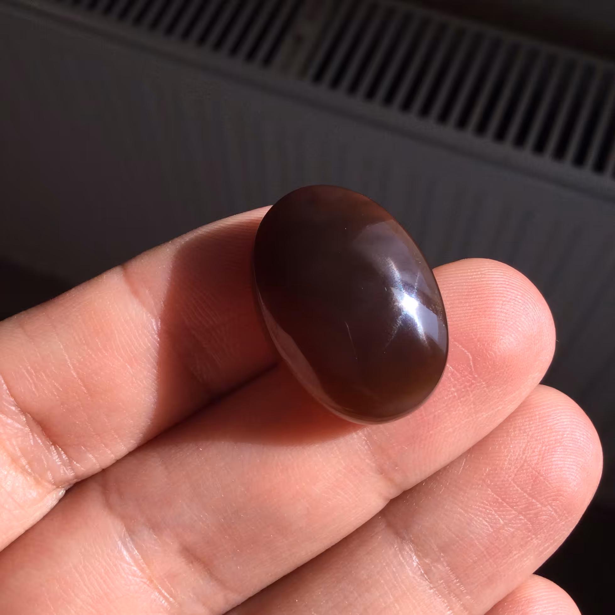 عقیق جزع مشکی طبیعی کیفیت خوب 