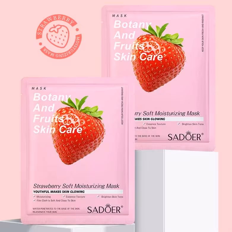 ماسک ورقه ای صورت توت فرنگی 
