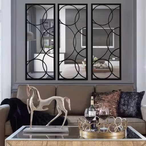 آینه الف مدل  قدی طرح کهکشان مجموعه 3 عددی