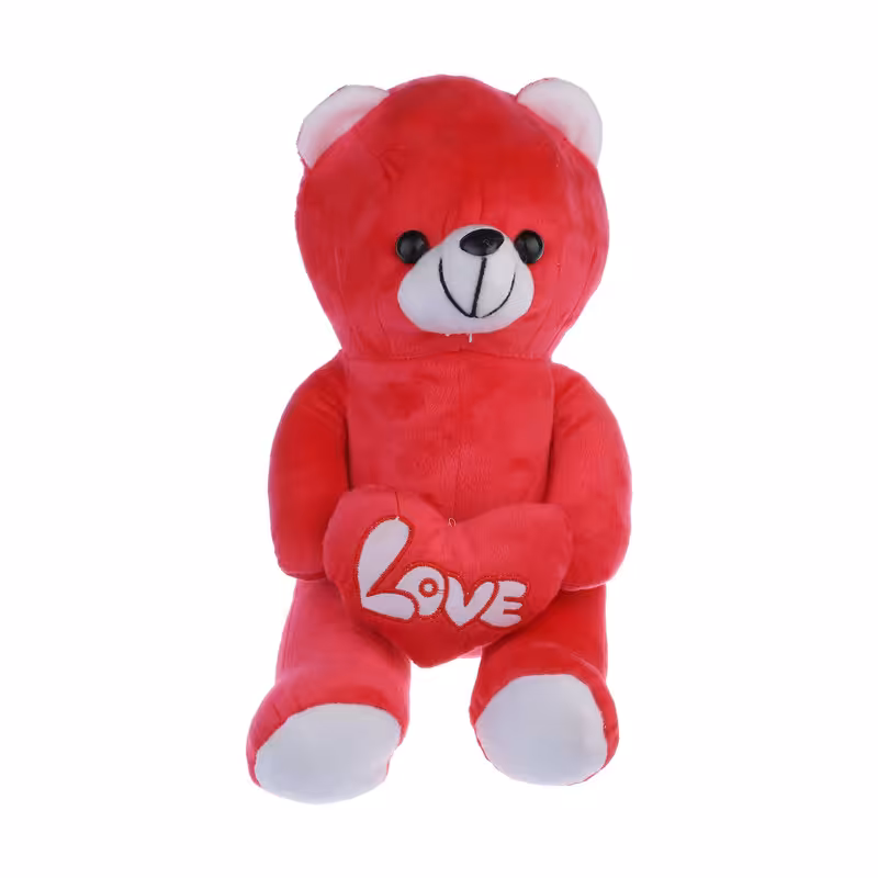 عروسک طرح خرس عاشق ارتفاع 35 سانتی متر 