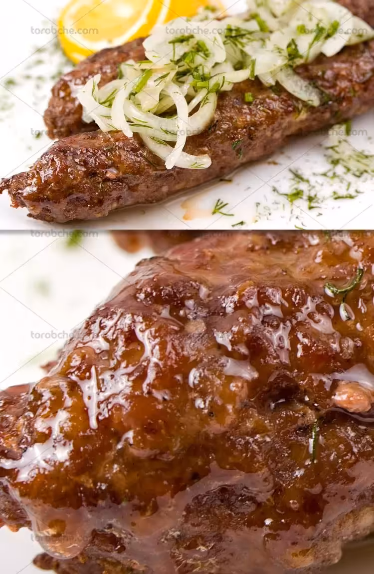 عکس کباب کوبیده با پیاز | گرافیک با طعم تربچه