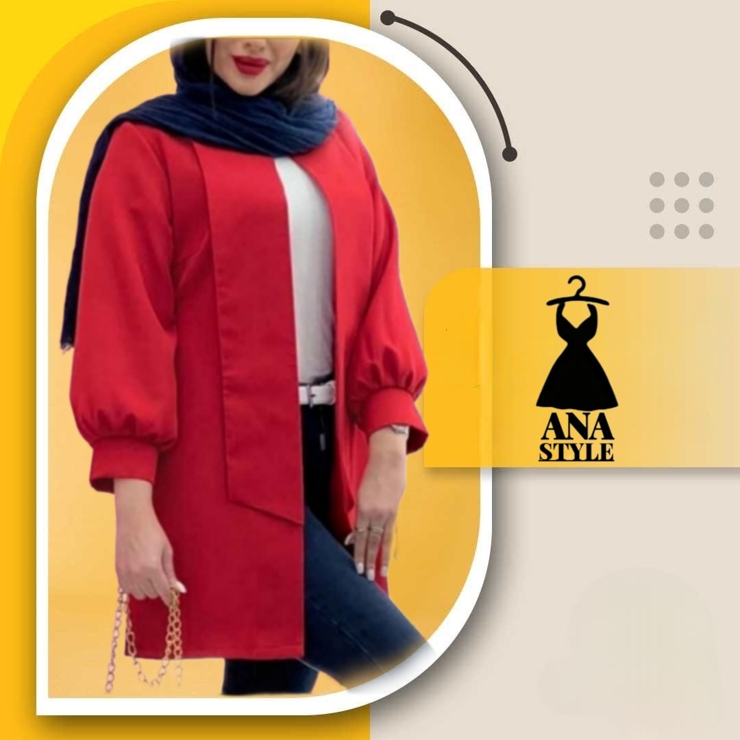 مانتو زنانه شیک جنس مانتو کرپ درجه یک بلندی مانتو 90 سایز 38 تا 54 گان دوزی شده بر اساس سایز شما در مزون دوخت میشود