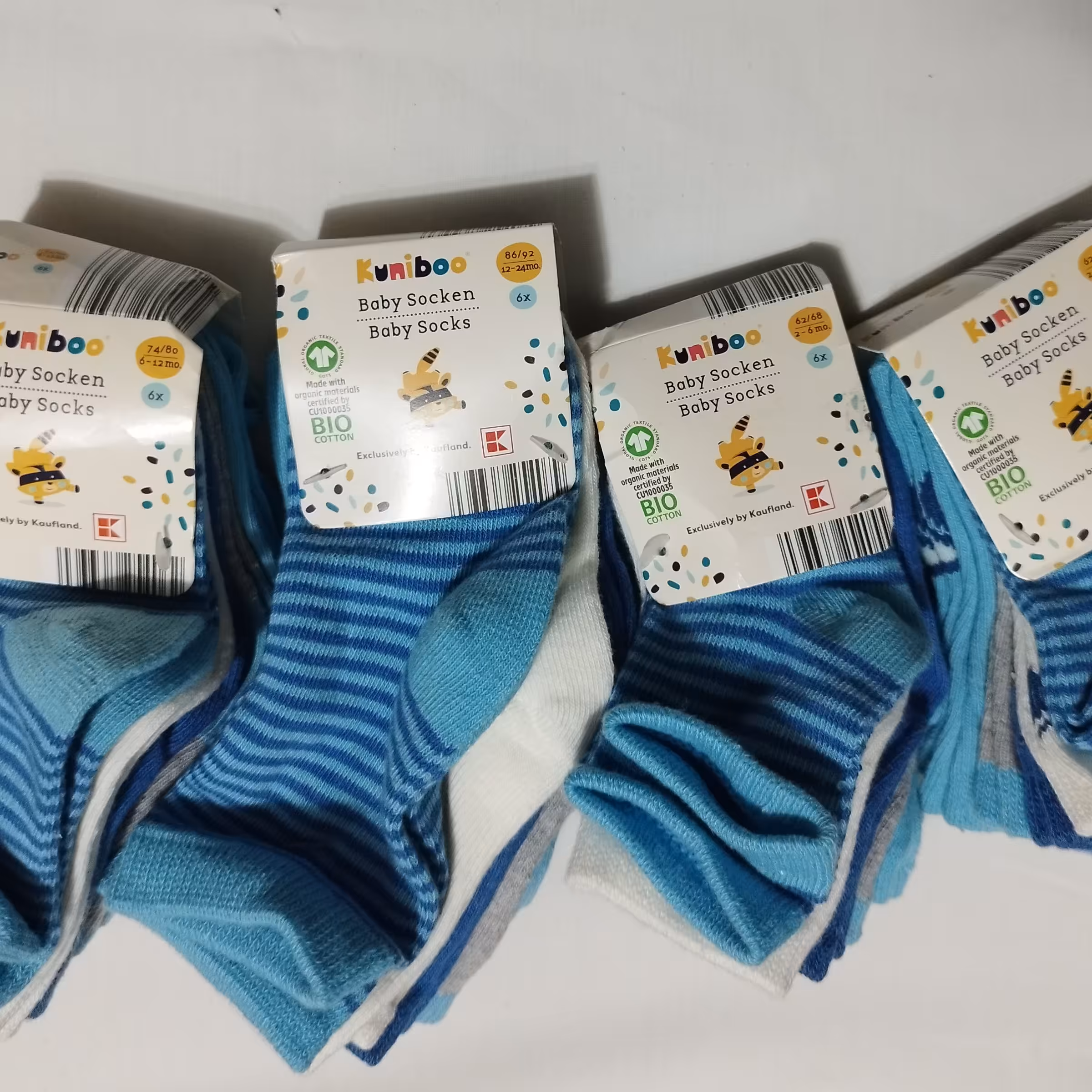 جوراب نوزادی 6جفتی kunibooسایز 12تا24ماه