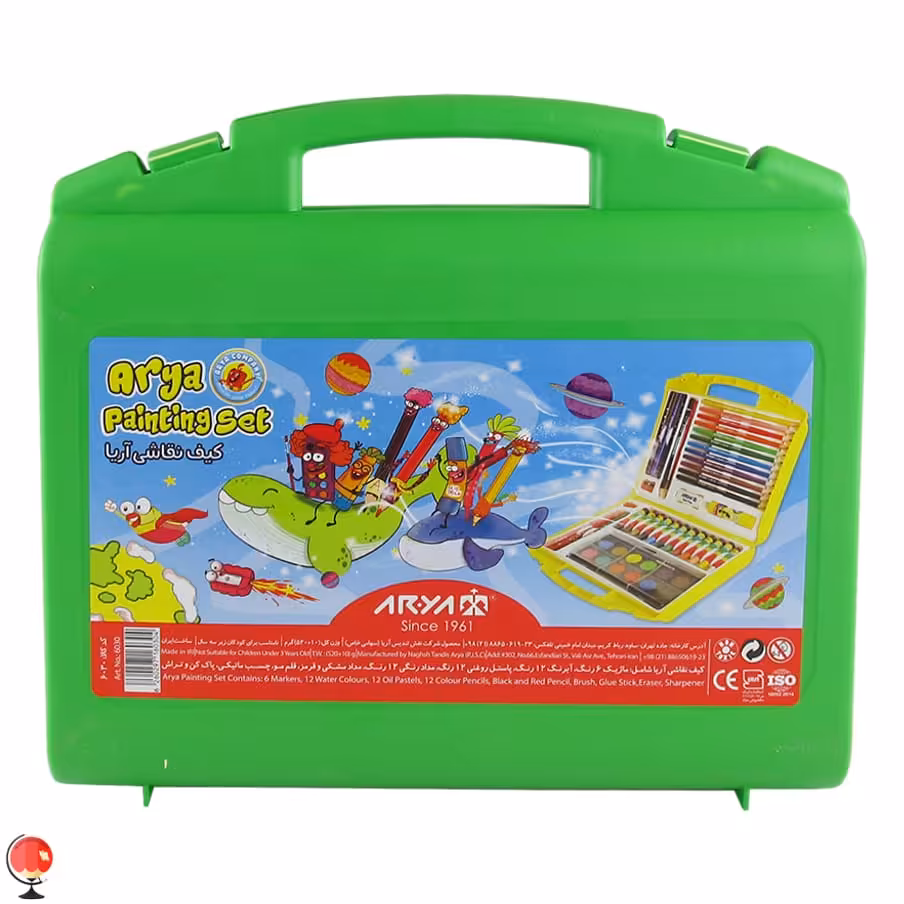 کیف نقاشی 48 تکه آریا سبز