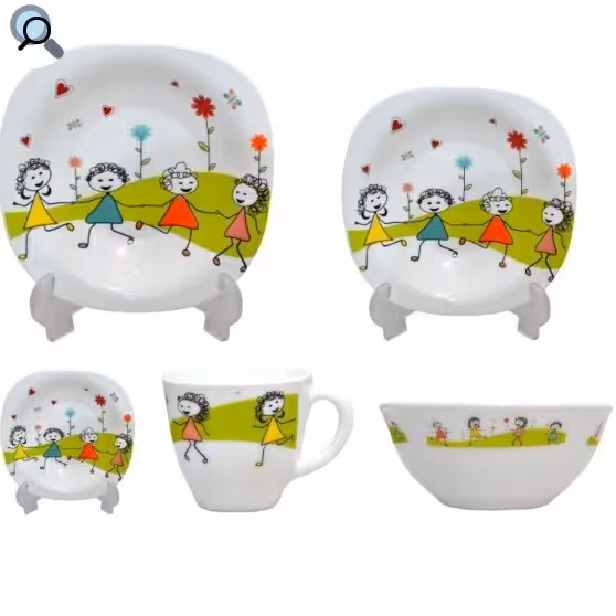 سرویس غذاخوری کودک 5پارچه طرح نقاشی