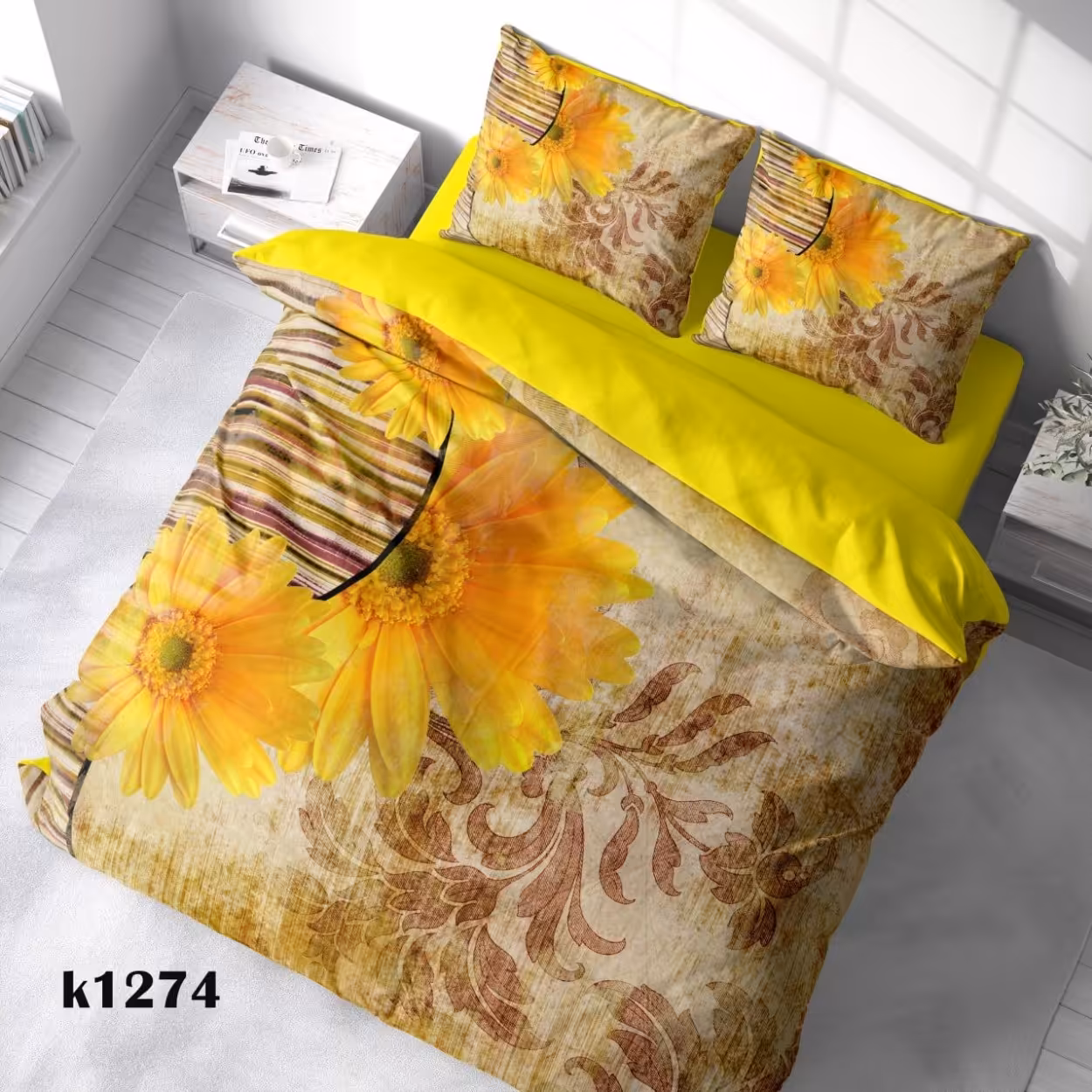 سرویس روتختی ترک إو turkev کد K-1274 دونفره 6 تکه
