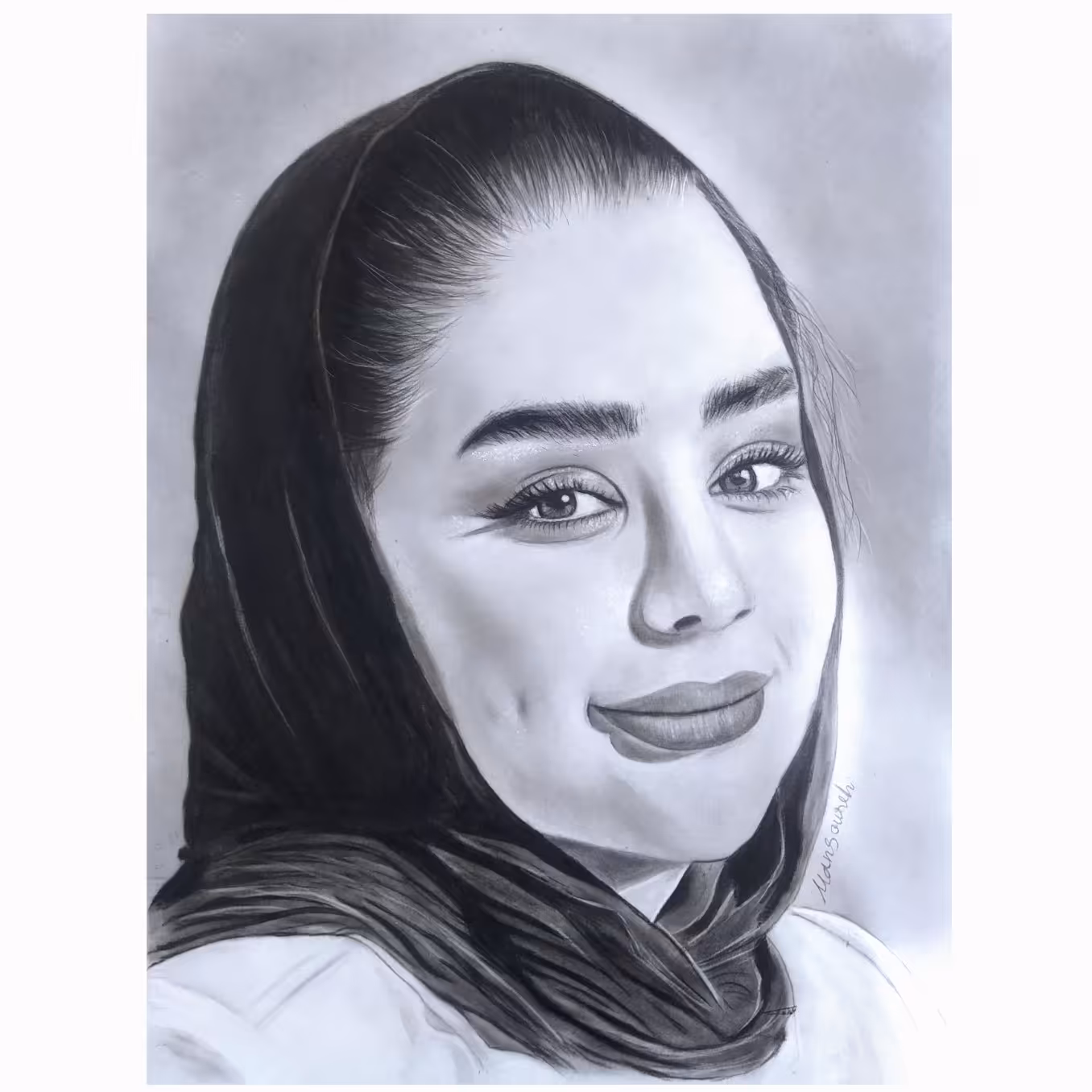 نقاشی چهره دختر