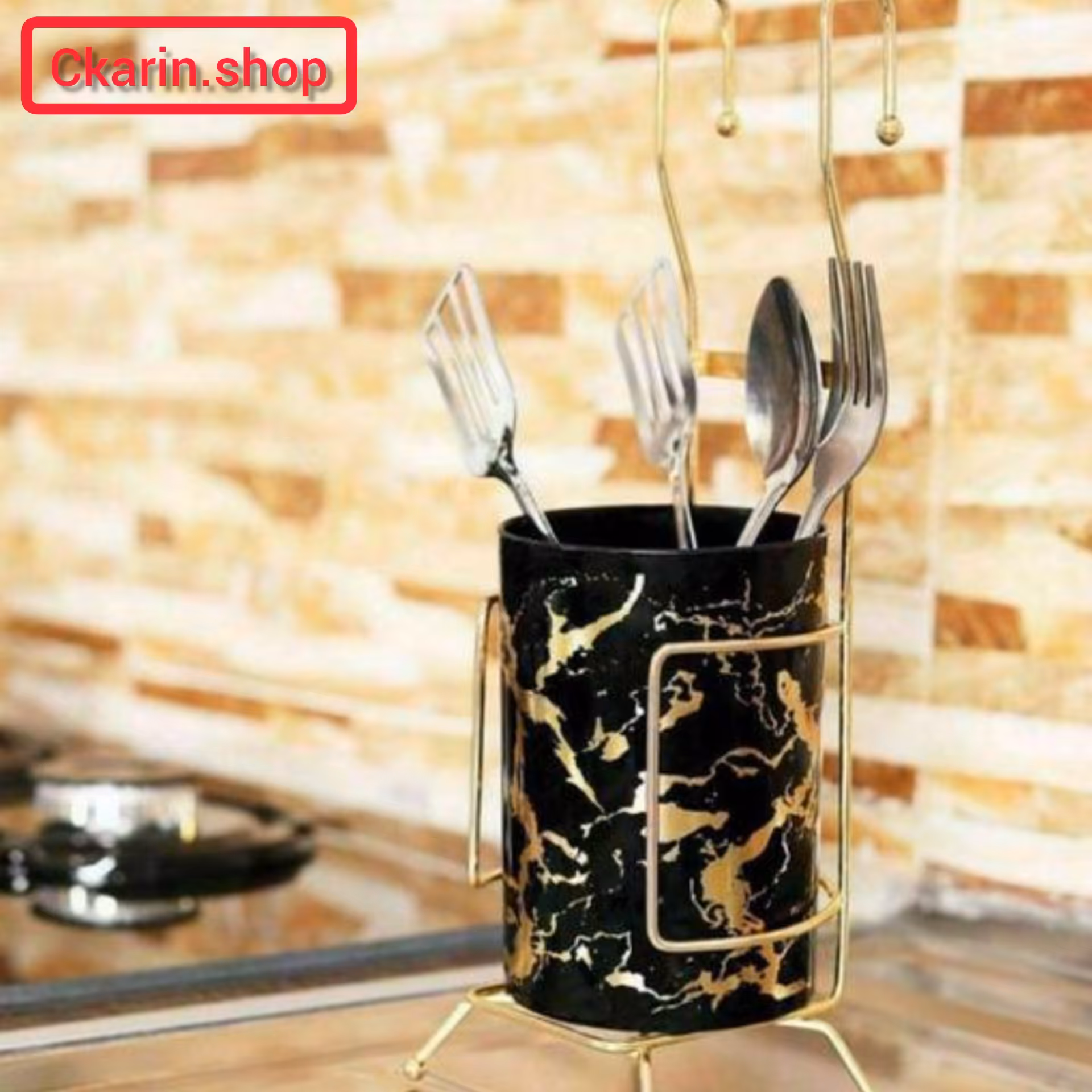 جاقاشقی آویز ماربل رنگ بندی سفید ومشکی وطوسی