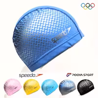 کلاه شنا پارچه ای ضد آب دوختی PU اسپیدو Speedo جدید