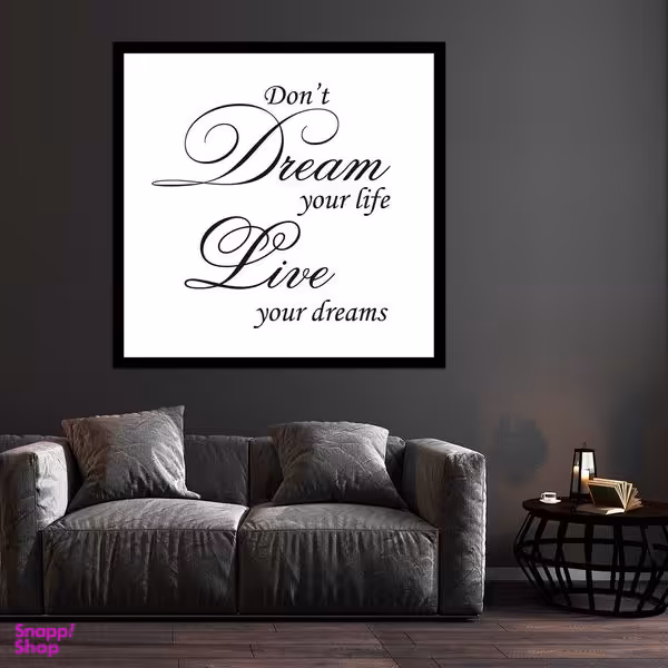 تابلو بکلیت طرح جمله انگیزشی مدل قاب شاسی B-S10268