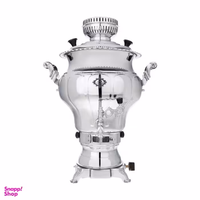 سماور گازسوز عالی نسب (Alinassab) مدل Naghshineh Simin ظرفیت 6 لیتر