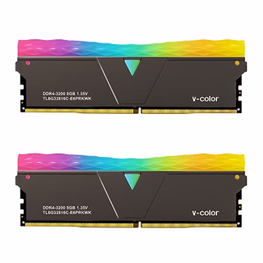 رم وی کالر Prism Pro RGB 16GB 8GBx2 3200MHz CL16