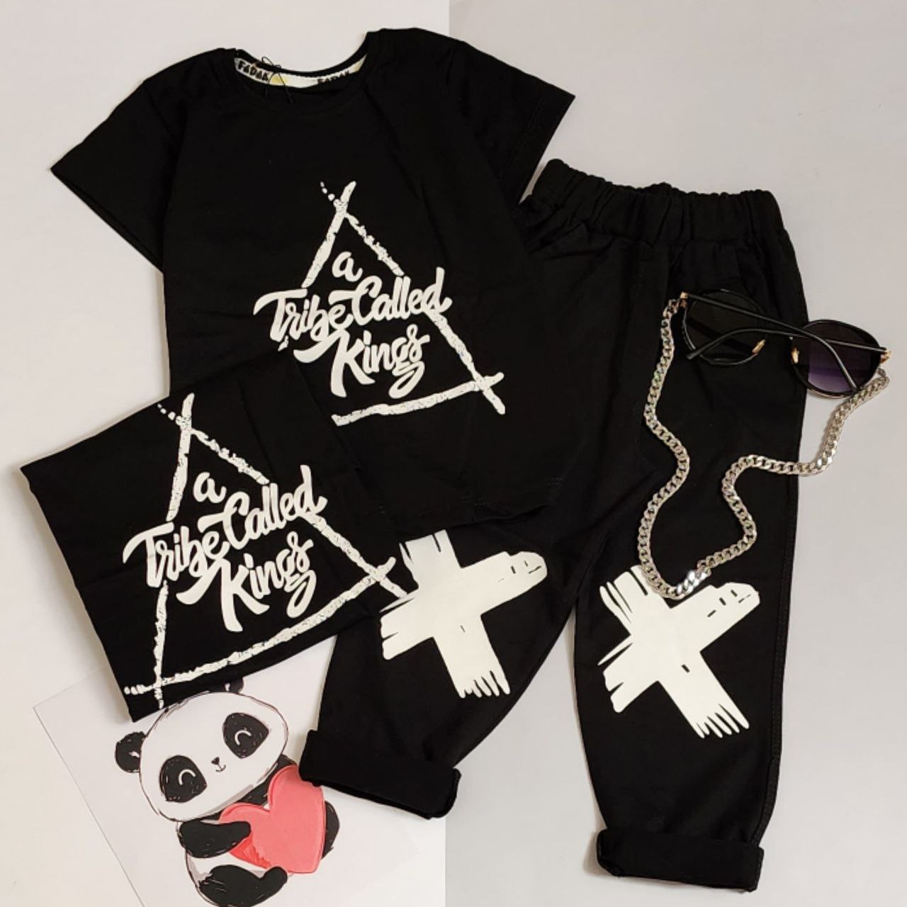 تیشرت شلوار بچه گانه اسپرت محرمی(40تا55)