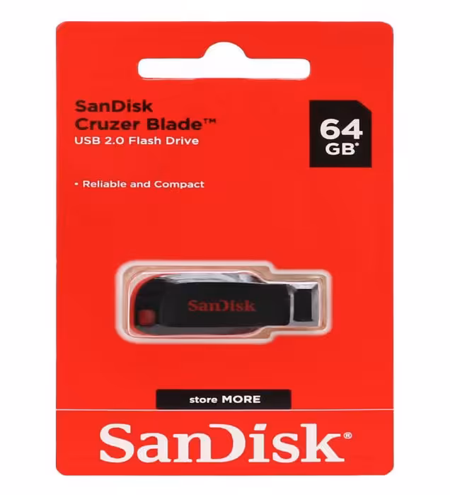 فلش مموری سن دیسک مدل Blade USB 2.0 ظرفیت 64 گیگابایت
