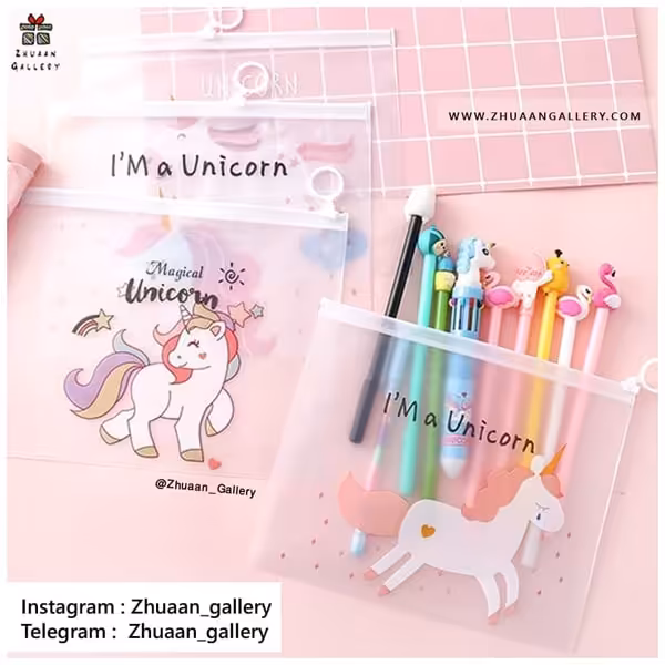 جامدادی شفاف یونیکورن