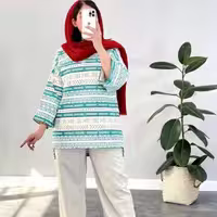 مانتو اسپرت زنانه کرپ کرپ چاپی مدل سهیلا