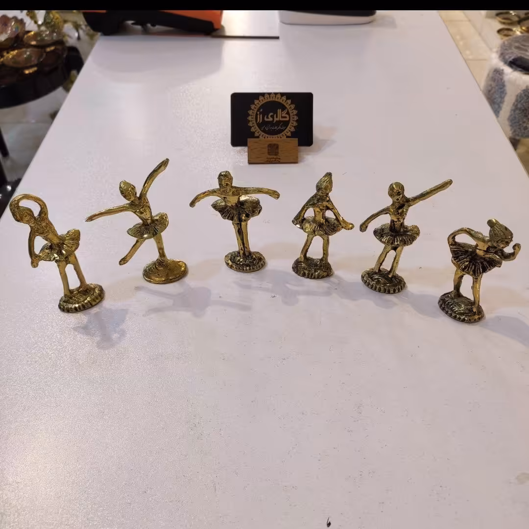 ست 6 تایی بالرین ( رقصنده) برنجی (برنز)