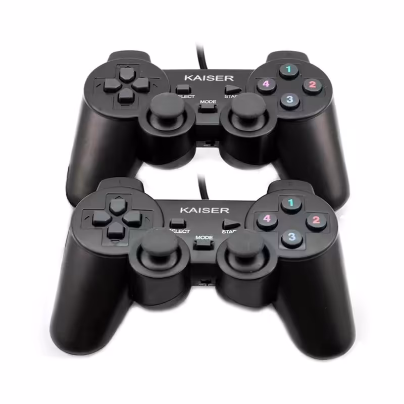  دسته بازی کامپیوتر  بسته دو عددی شوک دار مدل Kaiser-504