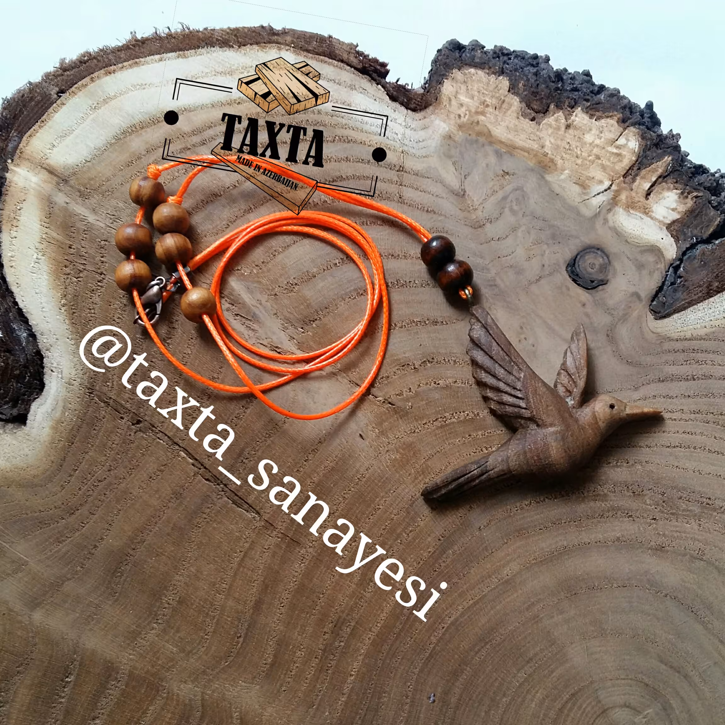 مدال چوبی طرح "پرنده"