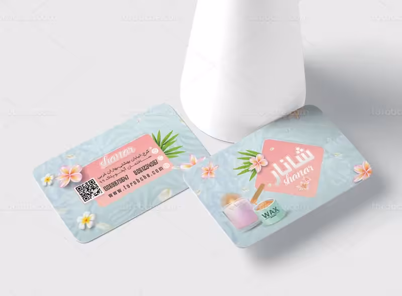 کارت ویزیت وکس و اپیلاسیون | گرافیک با طعم تربچه