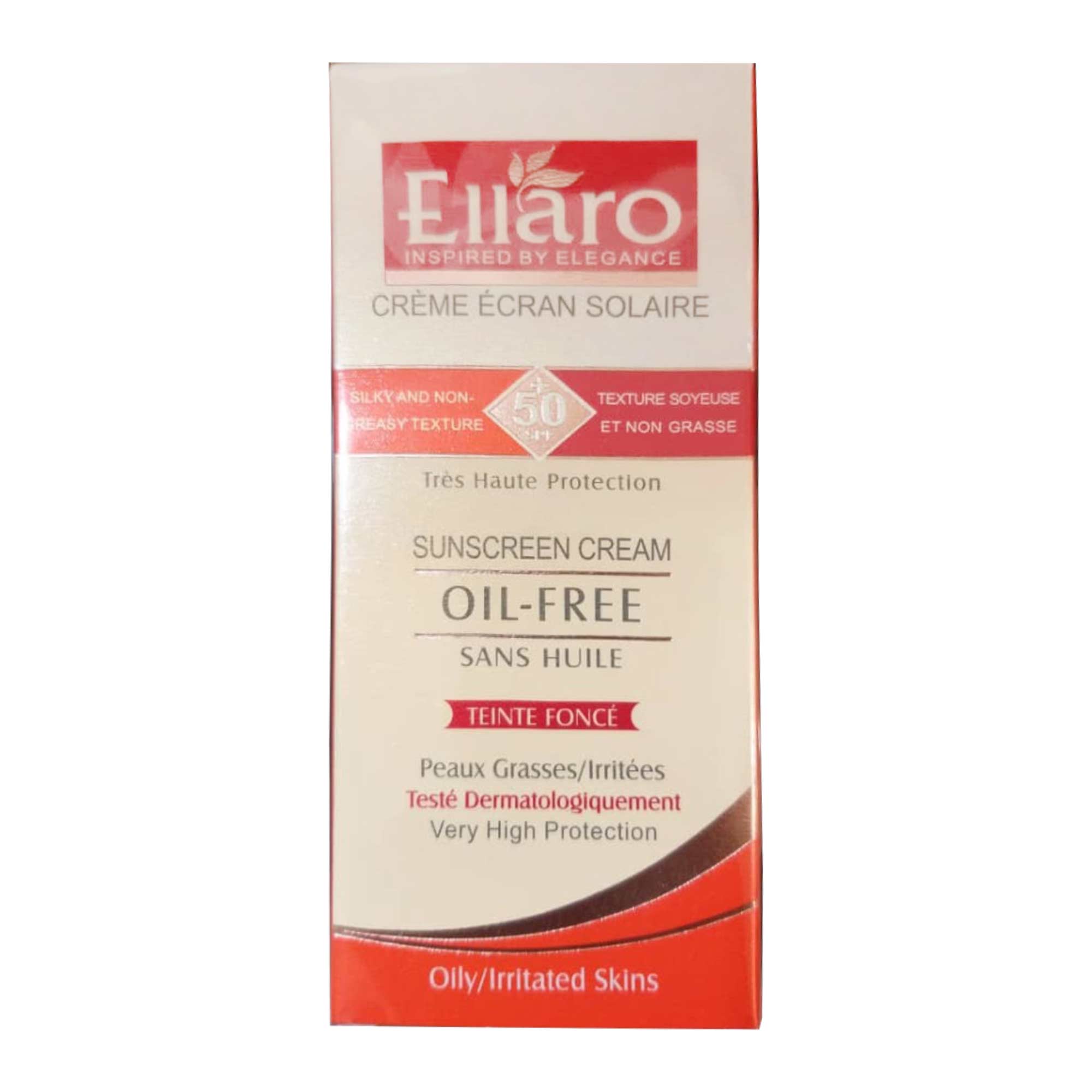 کرم ضد آفتاب بژ طبیعی فاقد چربی SPF50 الارو 40 میلی لیتر