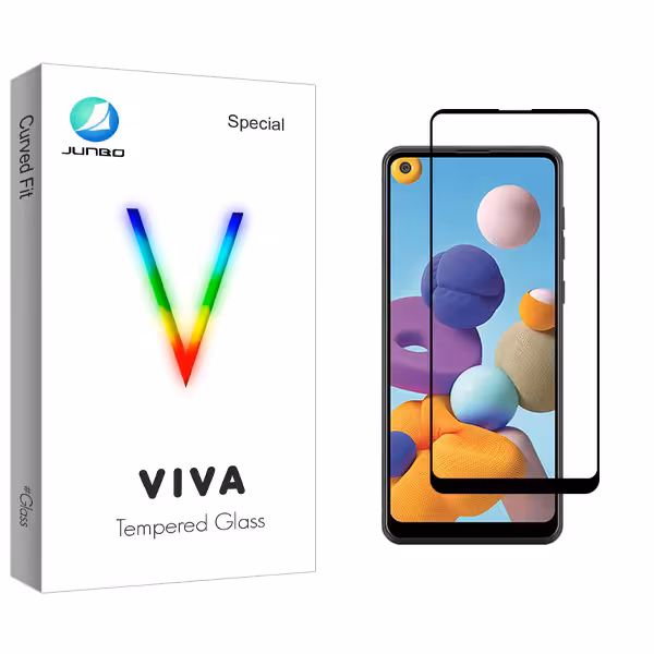 محافظ صفحه نمایش جانبو مدل Viva Glass مناسب برای گوشی موبایل سامسونگ Galaxy A21 | کالا برتری