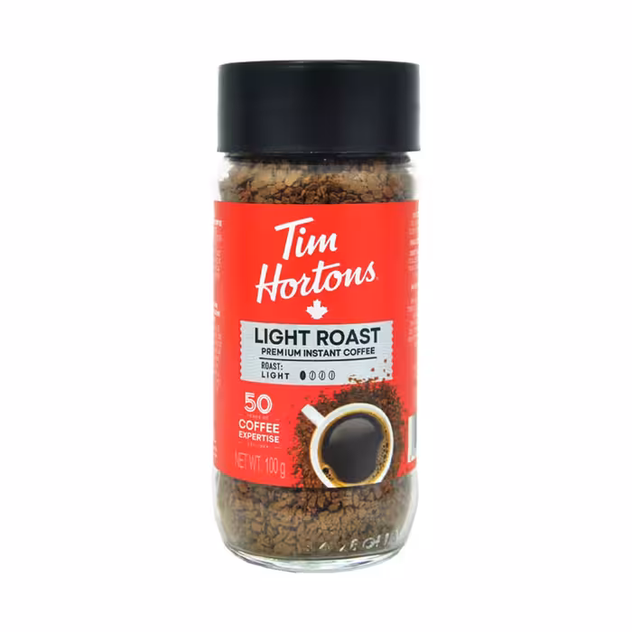 قهوه فوری ملایم 100 گرم لایت روست تیم هورتون - tim hortons