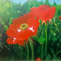 تابلو نقاشی گل