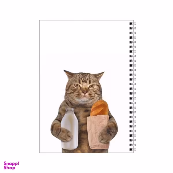 دفتر مشق 50 برگ بامبیلیپ طرح بابا گربه و صبحانه کد 5542560