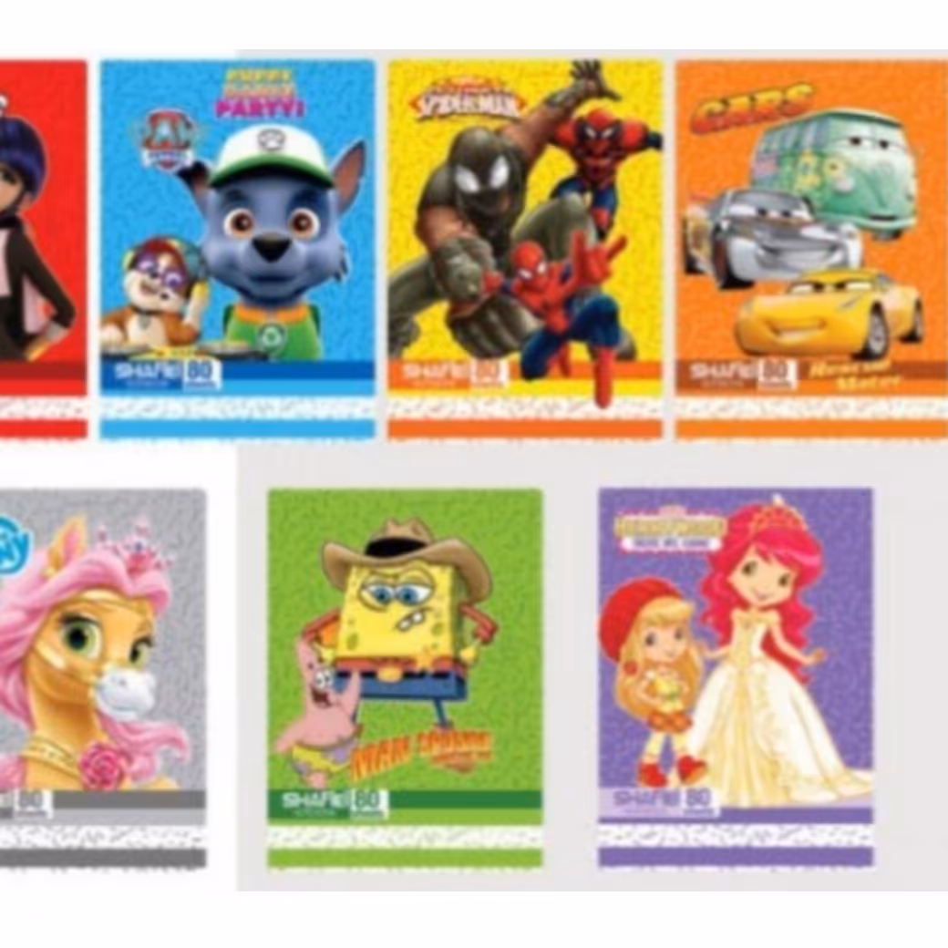 دفتر 80 برگ سیمی فانتزی جلد طلقی شفیعی 