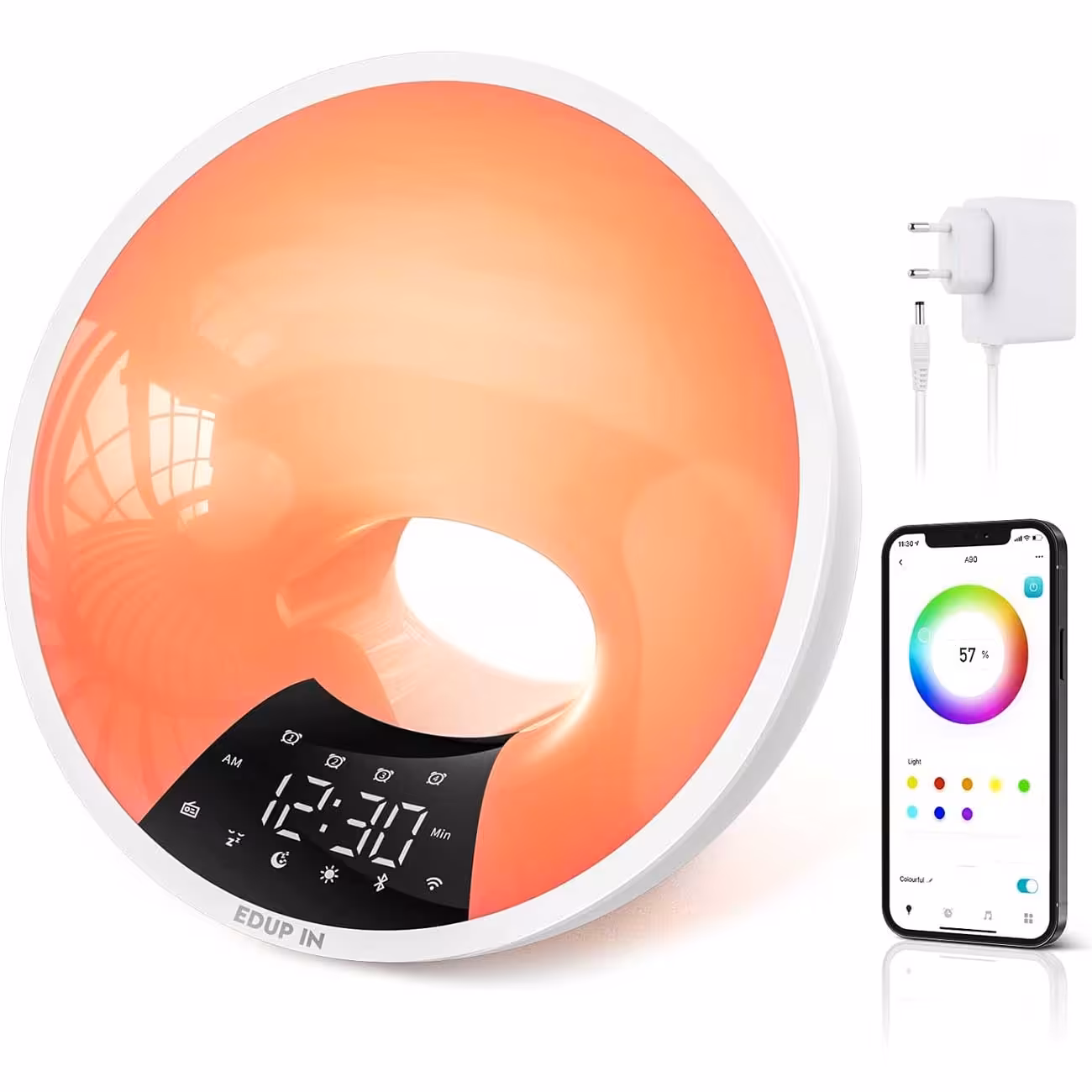 اسپیکر بلوتوثی، ساعت زنگ‌دار و چراغ خواب رومیزی فانتزی A90