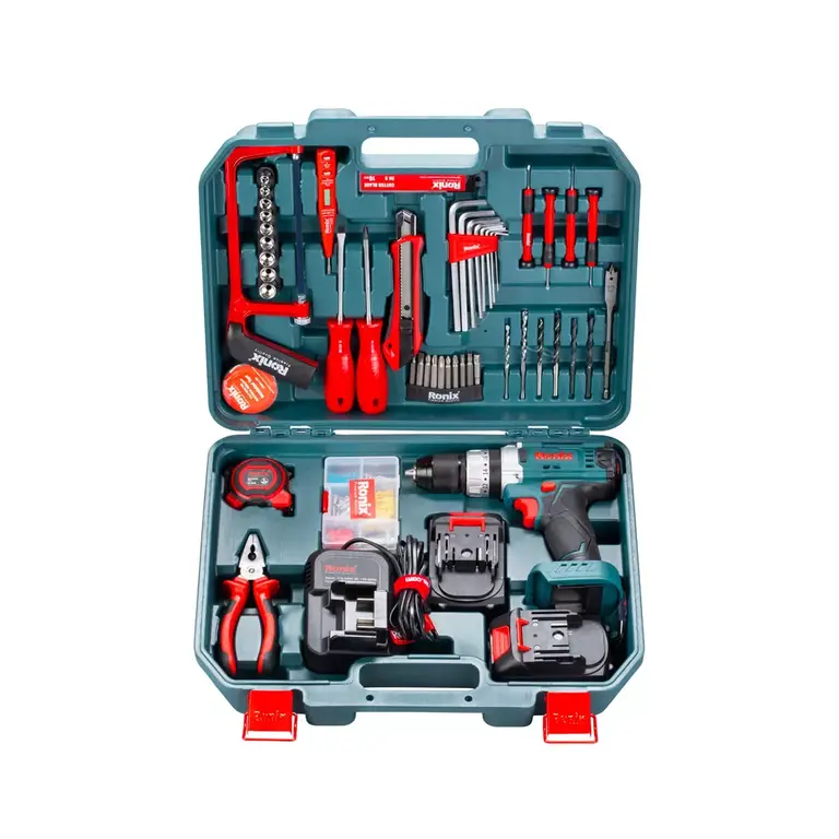 ست 53 پارچه دریل شارژی 20 ولت رونیکس مدل RS-8620