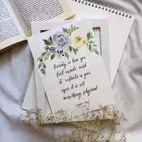 تابلو دکوراتیو خوشنویسی انگلیسی و طراحی آبرنگ